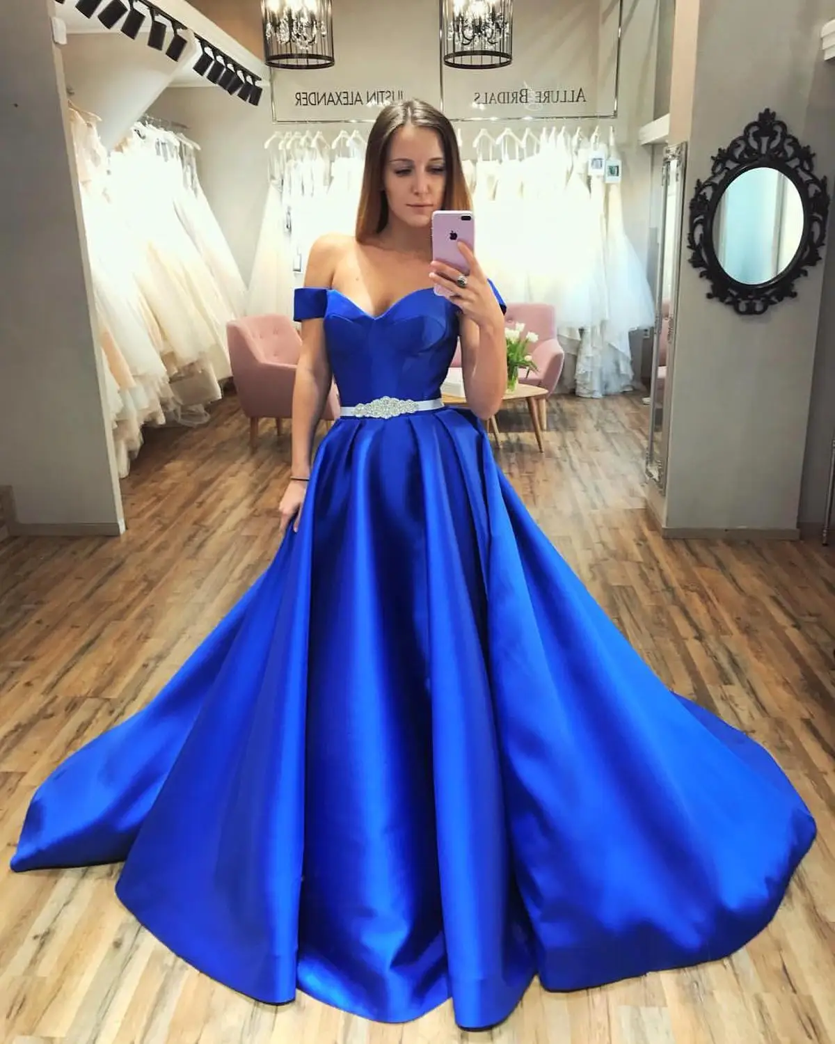 Vestidos De Gala элегантные платья для выпускного вечера милое бальное платье Простой сатин пояс с бисером платье для выпускного вечера Robe De Soiree