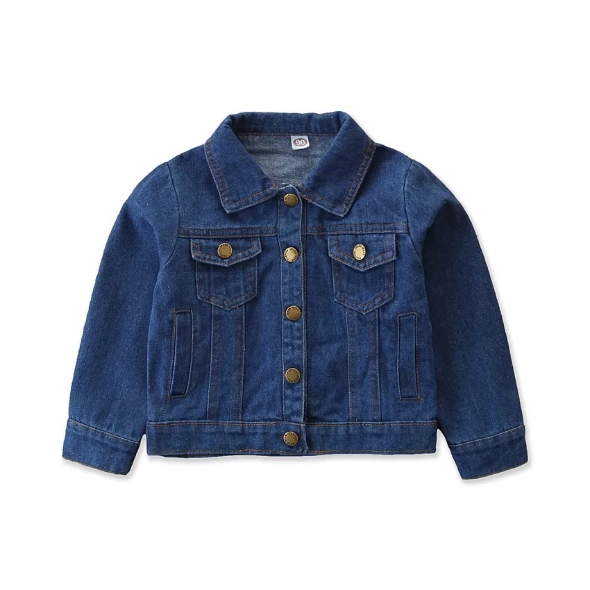 kids denim jacket boys and girls coat children jeans blue color | Детская одежда и обувь