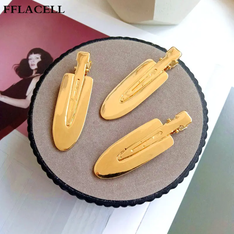 FFLACELL 2020 ретро модная преувеличенная металлическая Золотая Глянцевая Лопата