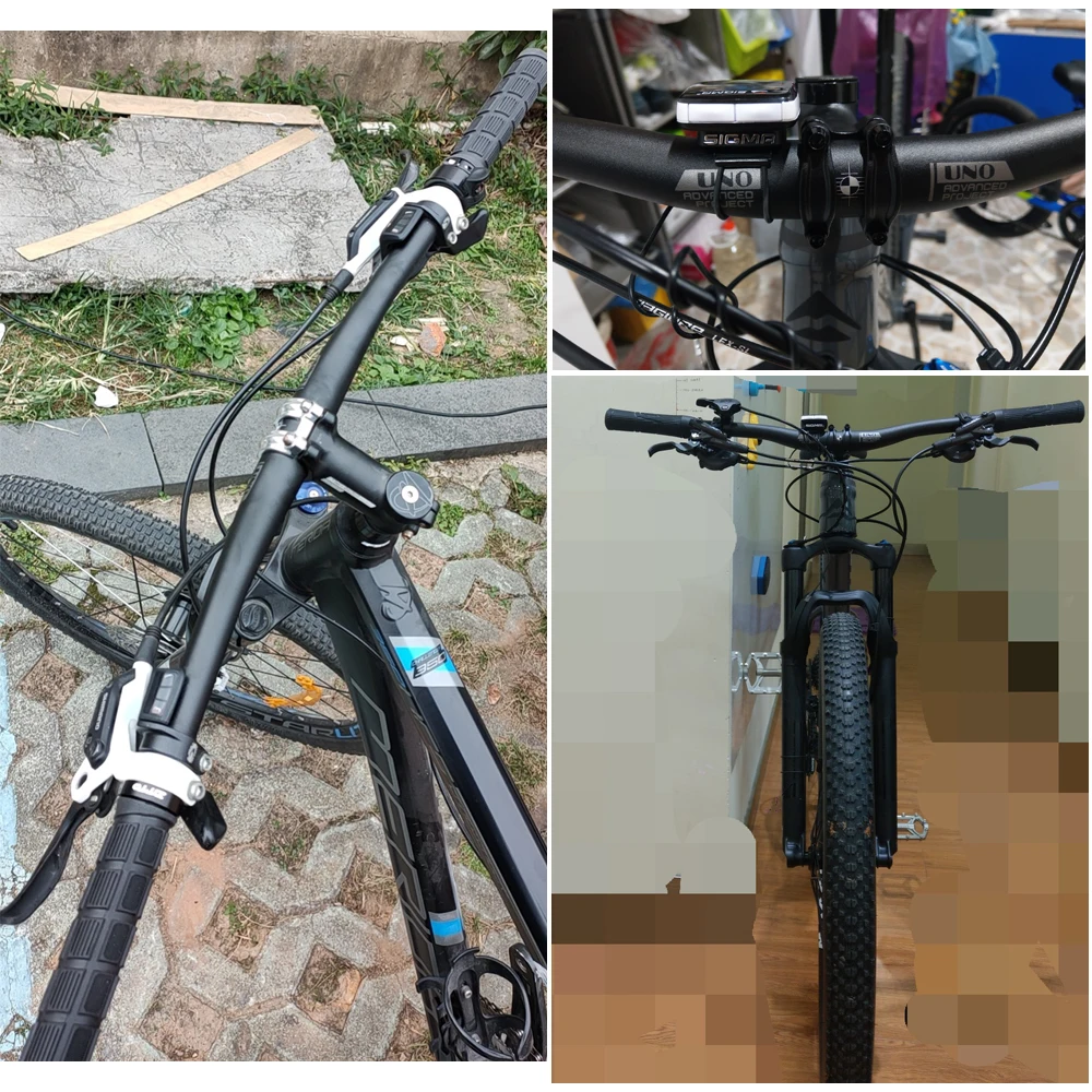 Алюминиевый велосипедный руль UNO MTB плоский или подъемный для горного велосипеда