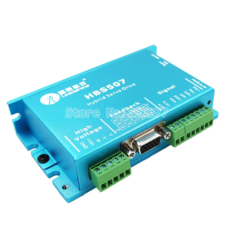 Original Híbrido Servo Drive Nema 23 3 Fase Circuito Fechado Motor 50vdc Entrada Passo Driver Hbs507