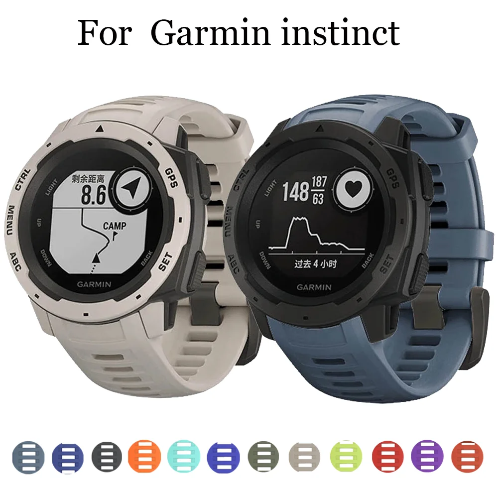 

Sport Silicone Watchband Strap for Garmin Instinct Smart Watch 22mm Replacement Band Wristband Strap Smart Accessories Correa