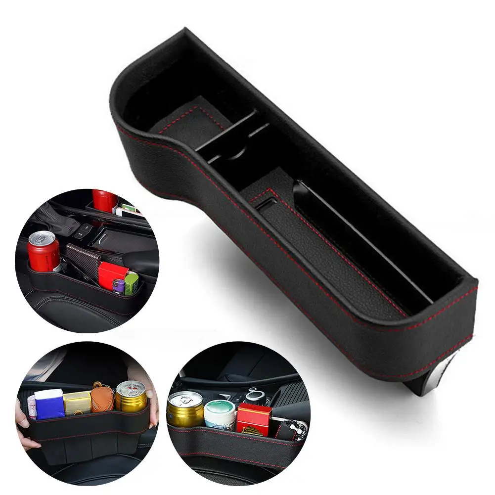 

Universal Auto Car Seat Crevice Plastic Storage Box Cup Phone Holder Organizer Leather Car Seat Organizer Holder Trunk Organizer