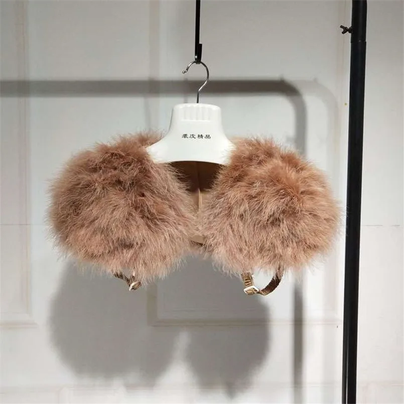 Женская шаль-пончо из натурального меха страусиного пера один размер S23 - купить