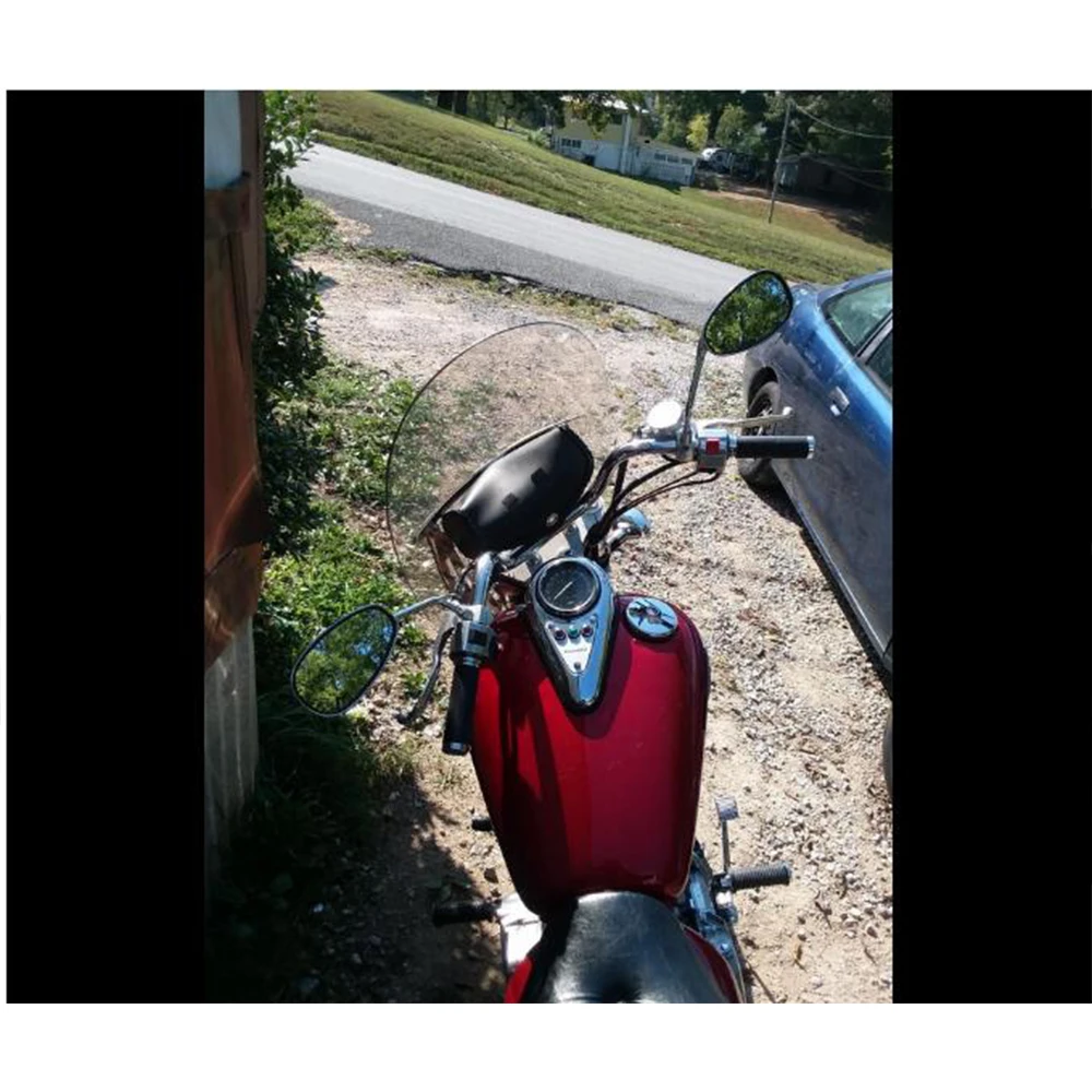 2X мотоциклетные хромированные боковые зеркала заднего вида 10 мм адаптер