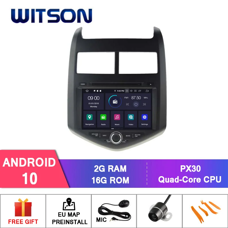 WITSON Android 10 0 IPS HD экран для CHEVROLET AVEO SONIC GPS автомобильный DVD радио 4 Гб RAM + 32 FLASH 8 Octa Core