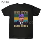 Офисная Майкл Скотт, худшая вещь о тюремном-это деморы, Винтажная футболка, солнце, хип-хоп мужские повседневные футболки, футболка с принтом