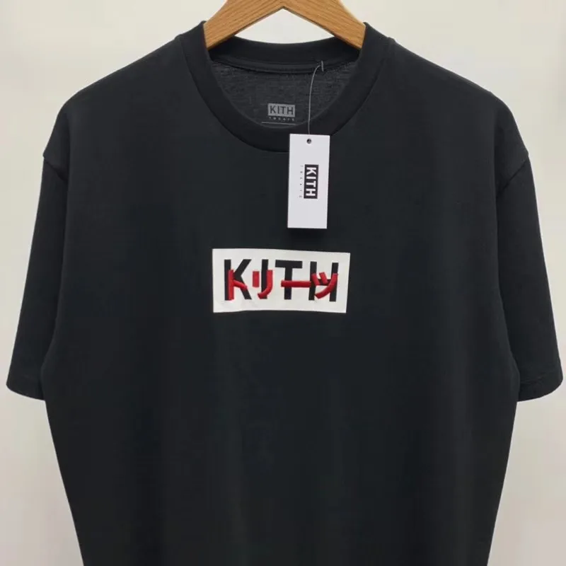 Футболка с вышивкой логотипом коробочки для мужчин и женщин черная футболка