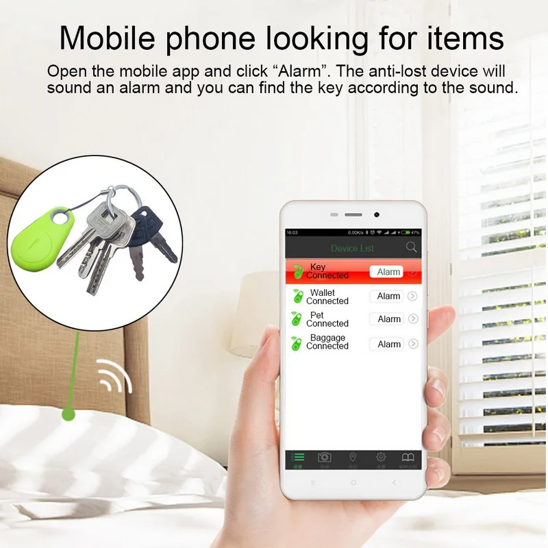 Умный брелок с дистанционным управлением защитой от потери Bluetooth трекер локатор