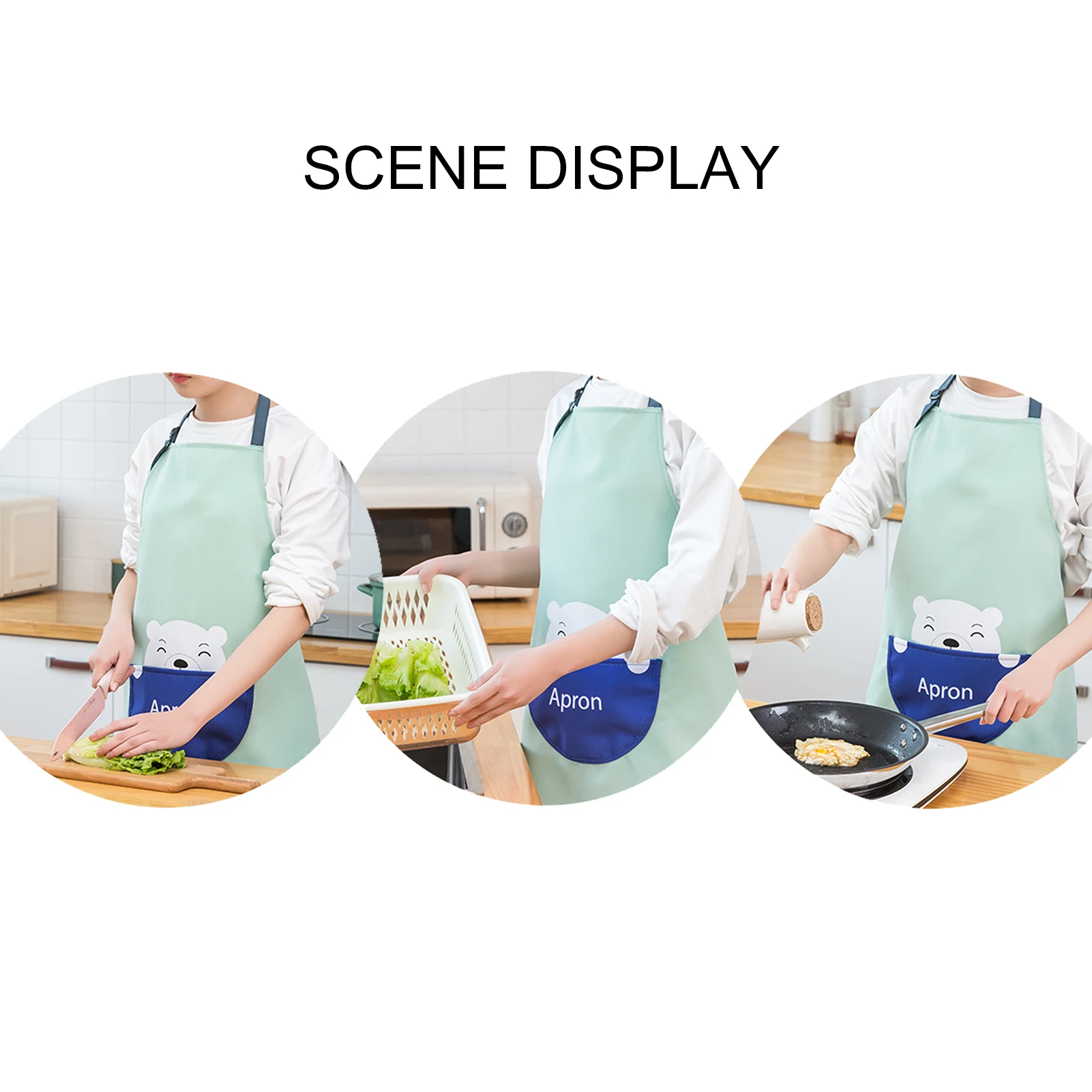 

1Pcs NEW Cartoon Animal Oil-proof Waterproof Home Kitchen Baking Cooking Bib Cafe Restaurant Household Cooking Accessories