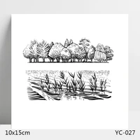 azsg tree water and grass clear stamps for diy scrapbookingcard makingalbum decorative silicone stamp crafts