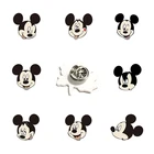 Простой серый и белый Аватар Микки из Диснея, булавка на лацкан, забавный детский подарок из мультфильма, акриловые уникальные Мультяшные ювелирные изделия
