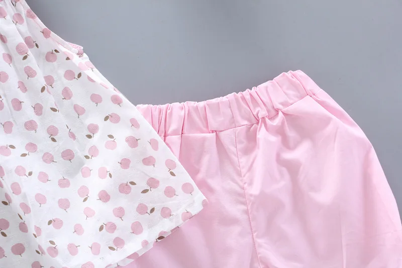 Комплекты летней одежды для девочек Детская одежда Модные детские хлопковые