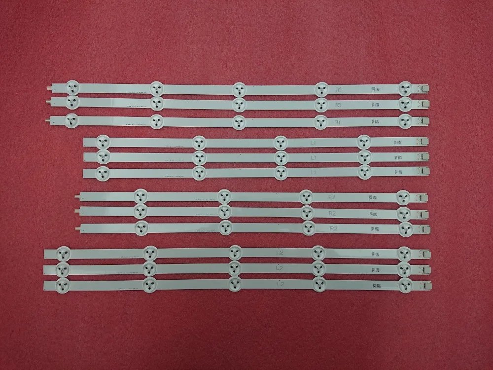 Оригинал партиями по 5 комплектов = 60 шт. светодиодный подсветка полосы для LG 47LA6200