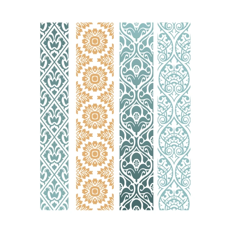 Винтажный кружевной самоклеящийся трафарет для шелкографии сетчатые переводы