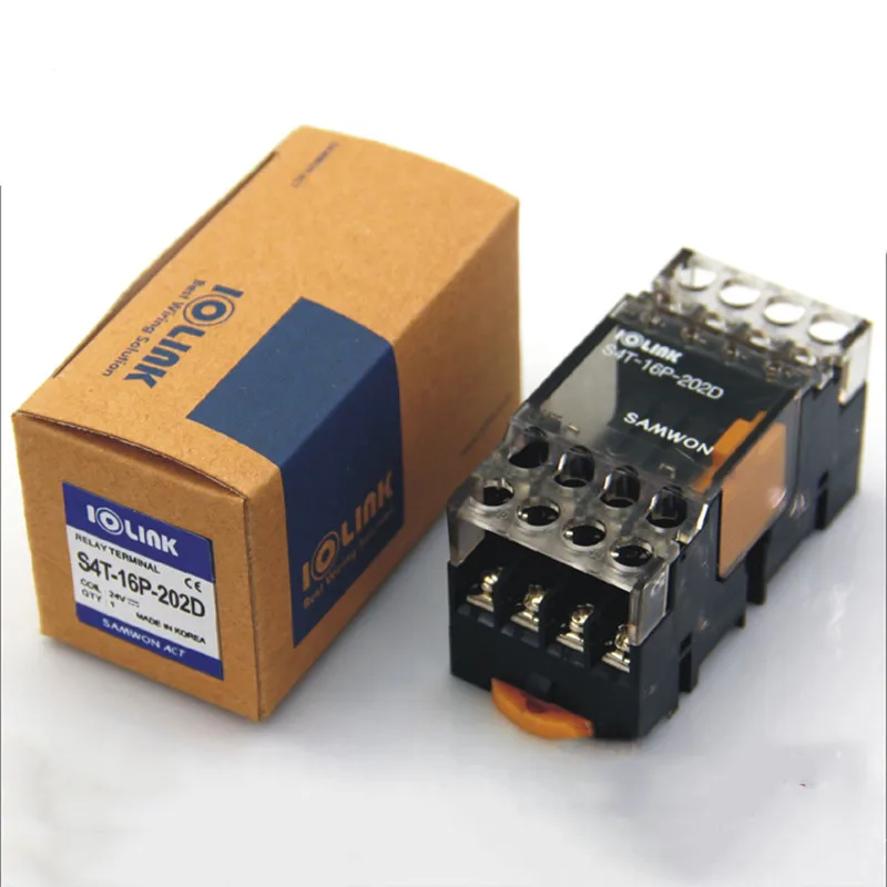 S4T-16P-202D DC24V Din Rail твердотельное реле 4-точечный модуль выход с 4 AQZ202D SSR |
