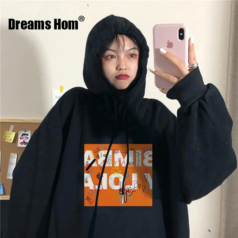 

Свитшот женский в стиле Харадзюку, теплая уличная одежда в готическом стиле, худи с принтом ужасов в стиле панк, модная повседневная одежда ...