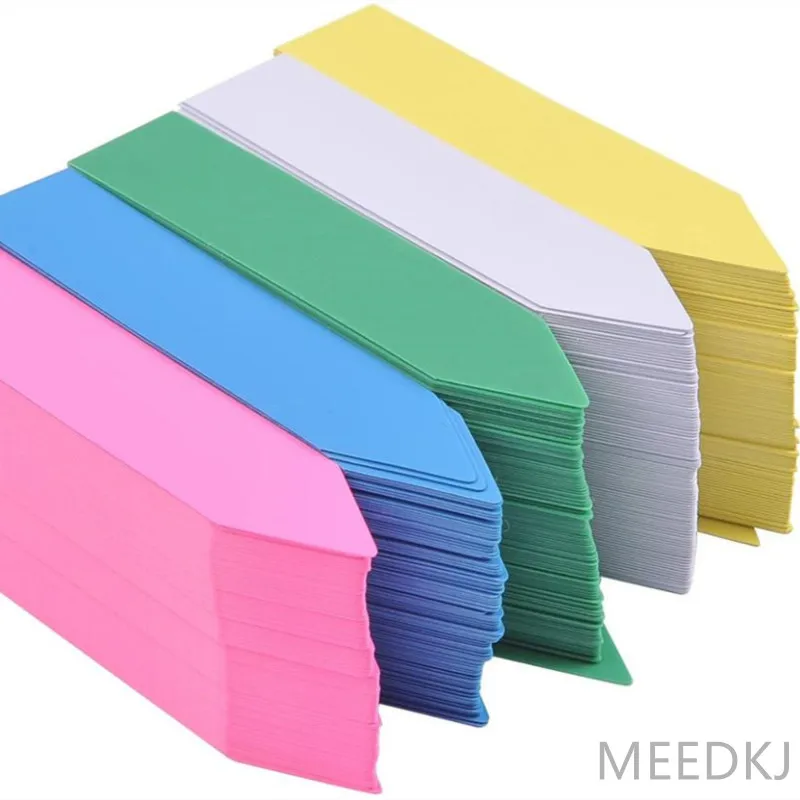 100 шт. 5 цветов ПВХ пластиковая Марка для садоводства этикетка суккулентов