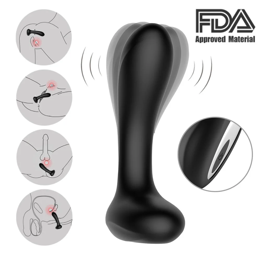 

10 Frequency Vibration Vestibular Anal Plug Unisex Sex toy Silicone Prostate Massage Masturbator Gay Sex toy