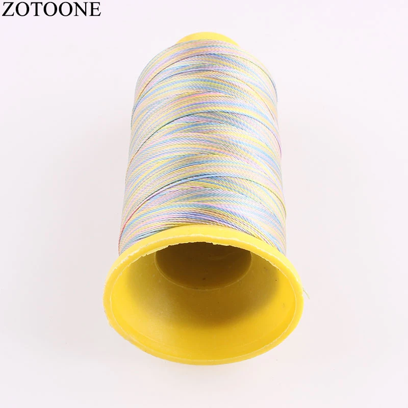 Катушка ZOTOONE для шитья джинсов дешевая машинка из полиэстера вышивка красочные