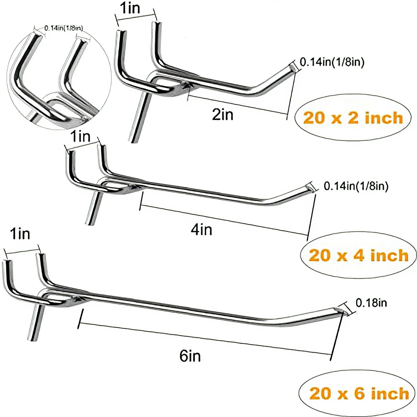 6 шт. крючок для отверстий железный настенный вешалка доски инструмент