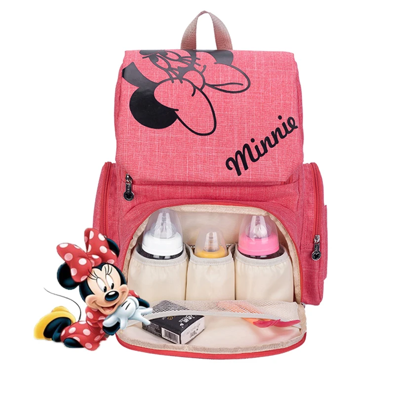 Модная сумка для детских подгузников Disney мам рюкзак с Микки и Минни коляски сумки