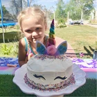 Топпер для торта Joy-Enlife в виде единорога, украшение для торта на день рождения, украшение для вечеринки, Детские обертки для кексов, топпер для торта для будущей мамы