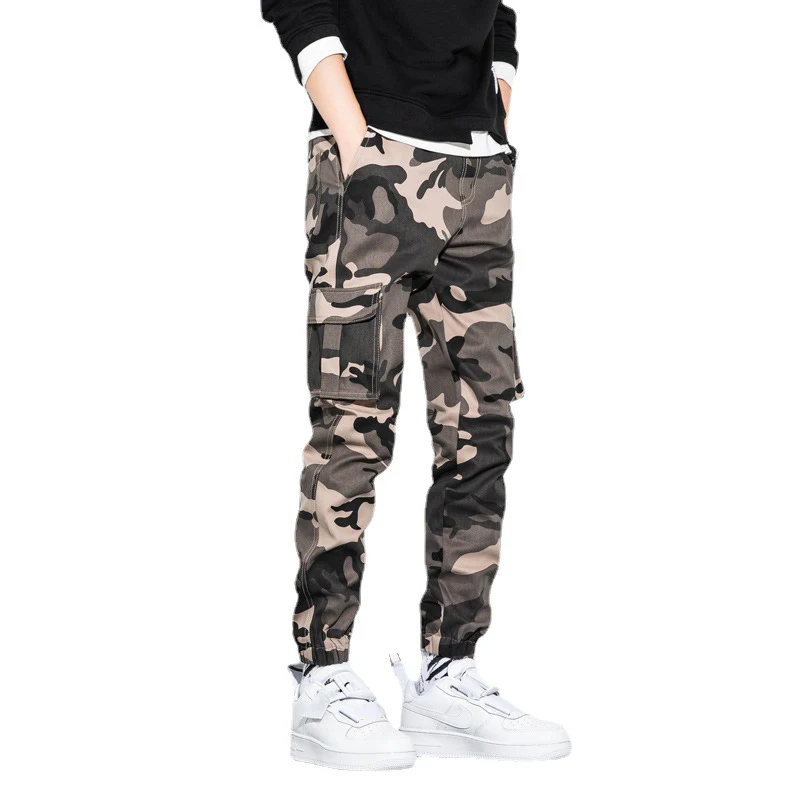 

Thoshine Brand Camouflage Pants Men Fashion Cotton Multi Pocket Pencil Trousers Plus Size Male Military Loose Casual Cargo Pants