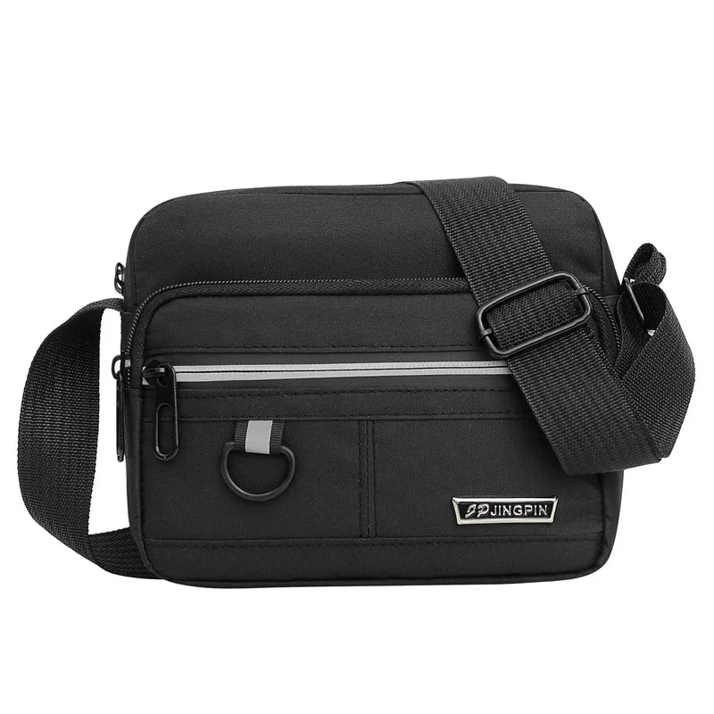 

2021 Nylon Men's Shoulder Fashion Large Capacity Messenger Crossbody Leisure Fashion Causal Business Mobile Phone Bag