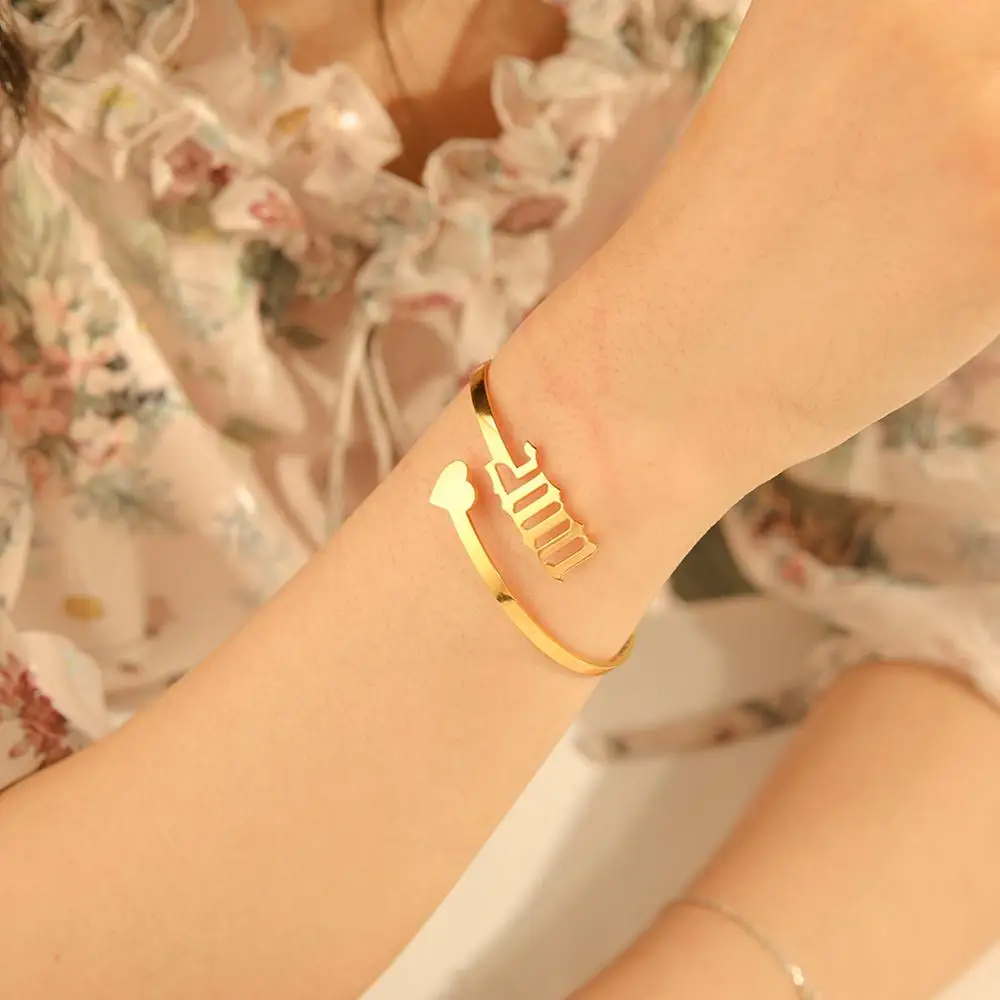 LIKGREAT Открытый браслет 2020 года браслеты для женщин и девушек из нержавеющей стали