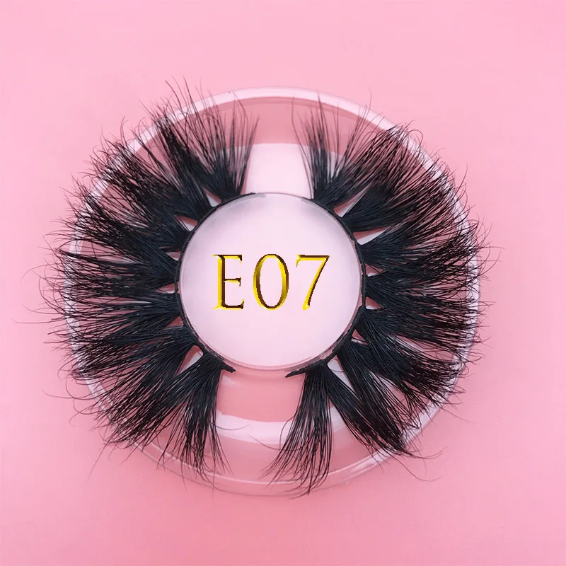 Mikiwi 25mm long 3D mink eyelash E05 extra length fluffy minklashes big dramatic volume eyelashes full strip cross false lashes | Красота и