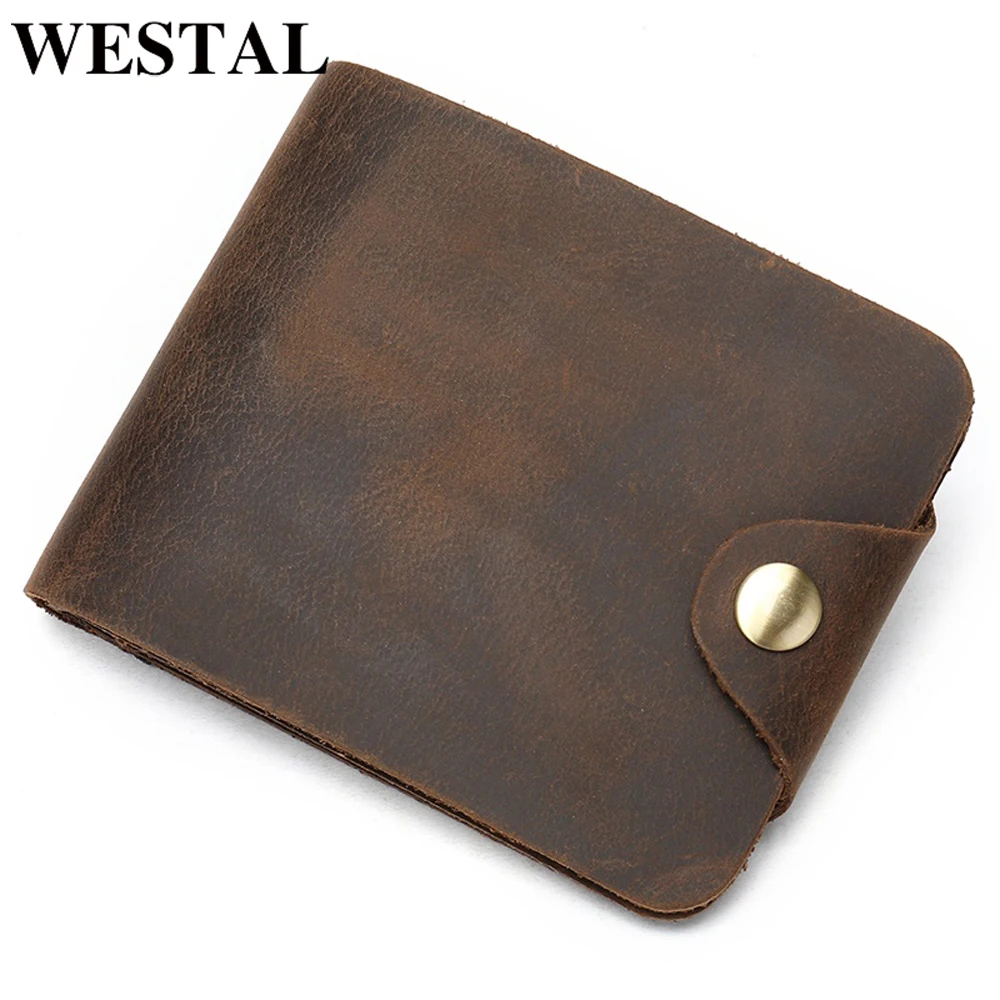 Мужской кошелек WESTAL клатч мужской кожаный кошелек/бумажник для мужчин винтажный