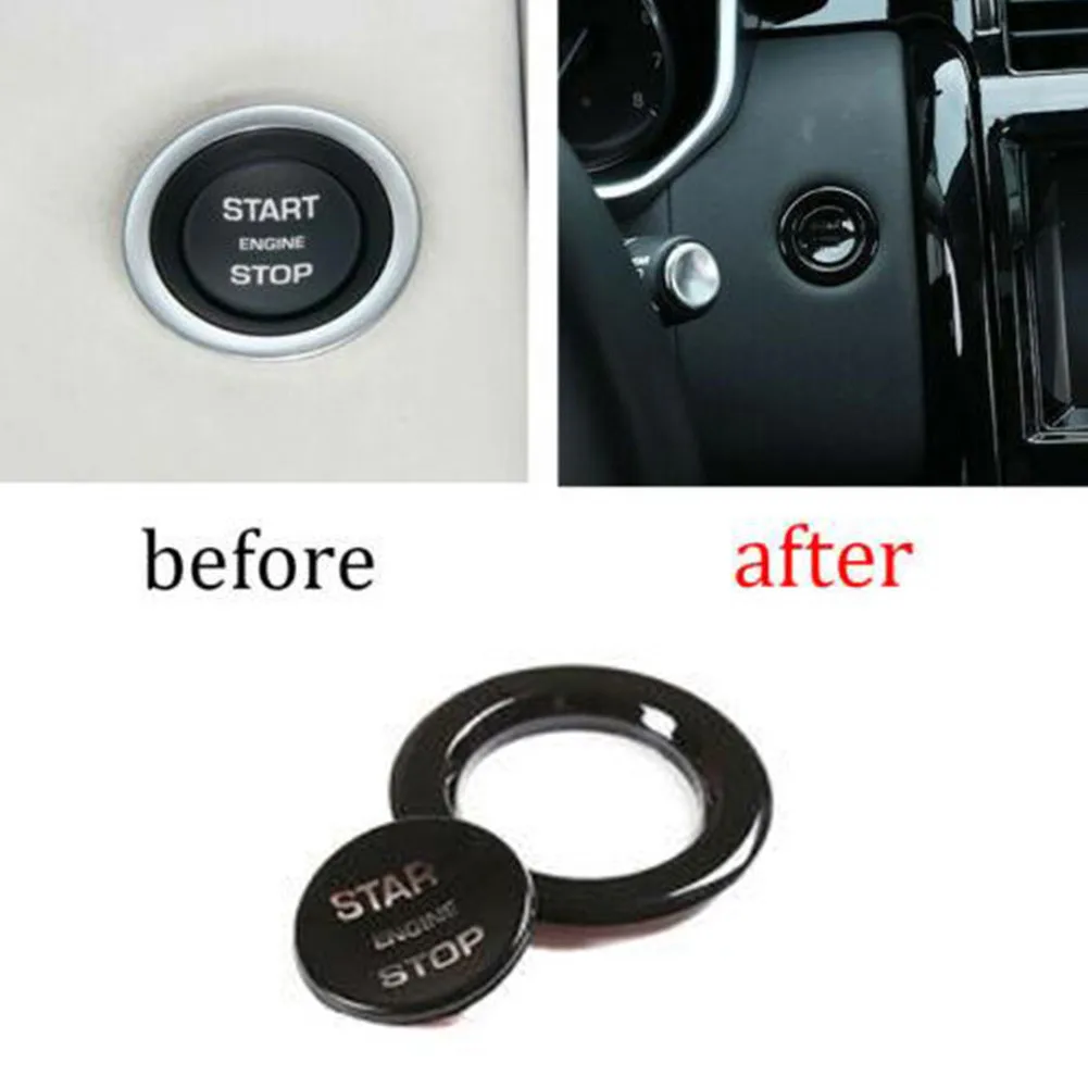 

2PCS/1Set Start Switch Cover For Range Rover Evoque 2012-2019 High Quality ABS