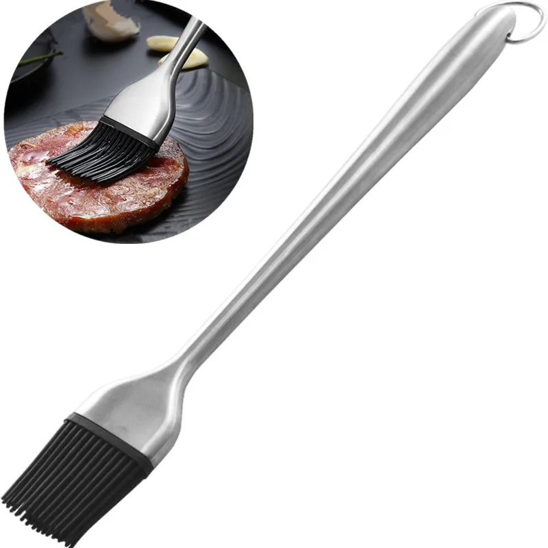 Масляная щетка с длинной ручкой из нержавеющей стали|Экраны от брызг| |