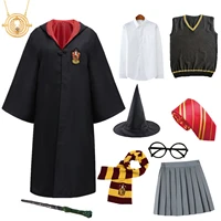 kids adult granger robe cloak costume for children men women magic school uniform wizard cosplay halloween costume