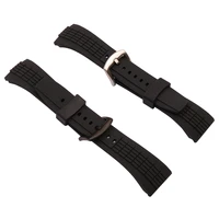 rubber strap mens watch accessories pin buckle for seiko 26mm silicone watch strap outdoor sports waterproof bracelet ladies