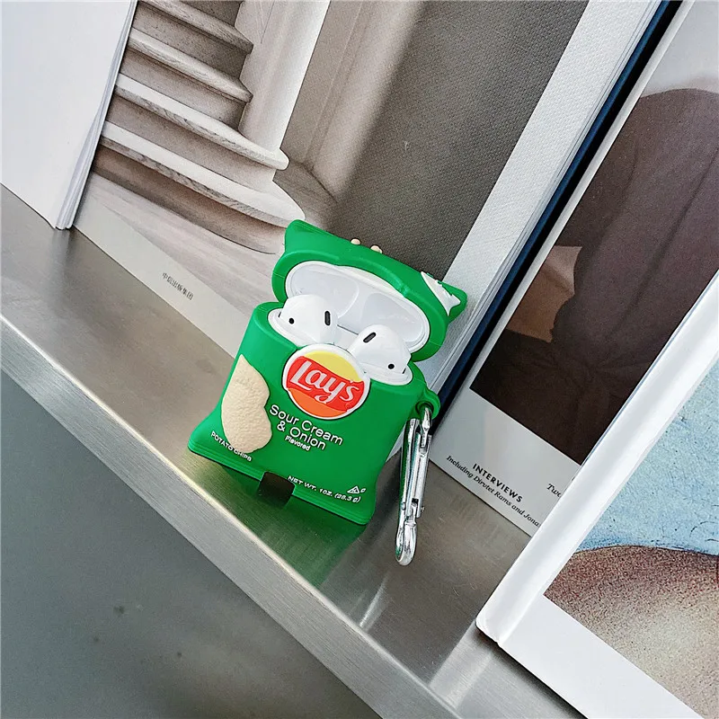 Чехол для Apple Airpods Pro милый мягкий силиконовый чехол бисквитов картофельных