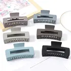 Женские нарисованной длинноволосой девочкой, краб в Корейском стиле заколка для волос с матовым покрытием зажим для волос большой геометрический заколки Прохладный Цвет заколки для волос аксессуары для волос