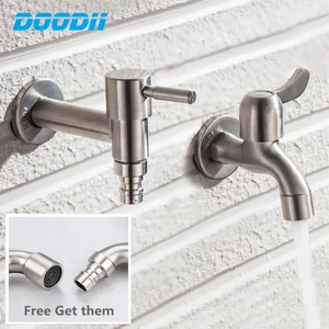 Садовый смеситель DODI 304 из нержавеющей стали, Настенный Матовый уличный кран, садовая умывальник, Швабра, удлиненный кран Mop, краны для бассейна