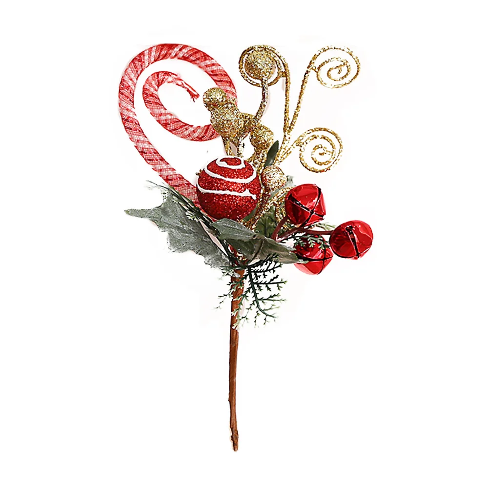 

Xmas Tree Decor Artificial Berries Vase Flower Arrangements Christmas Decorations Gold Bunch Bouquets Foam Rattan Accessories