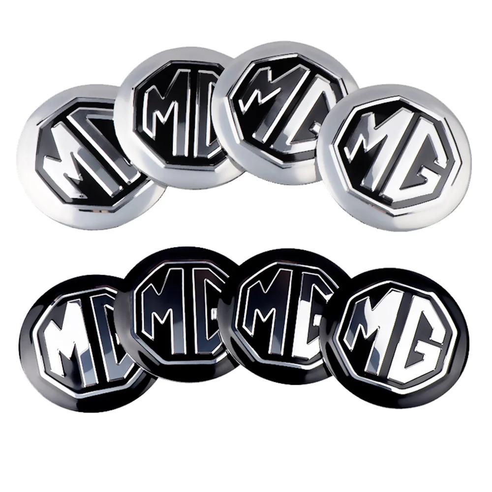 

4pcs Car Wheel Center Hub Caps Sticker 56MM Aluminum Emblem Decal for MG ZS GS 3 5 6 7 350 550 ZT Orkina GT TF 3SW MORRIS GARAGE