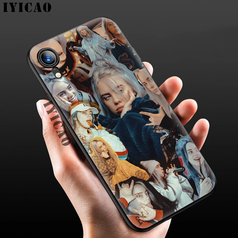 IYICAO Bilie Eilish Khalid прекрасный мягкий черный силиконовый чехол для iPhone 11 Pro Xr Xs Max X или 10 8 7 6 6S Plus 5 5S SE - Цвет: 10