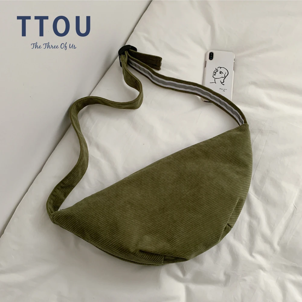 Вельветовая поясная сумка для женщин дизайнерская холщовая забавная модная