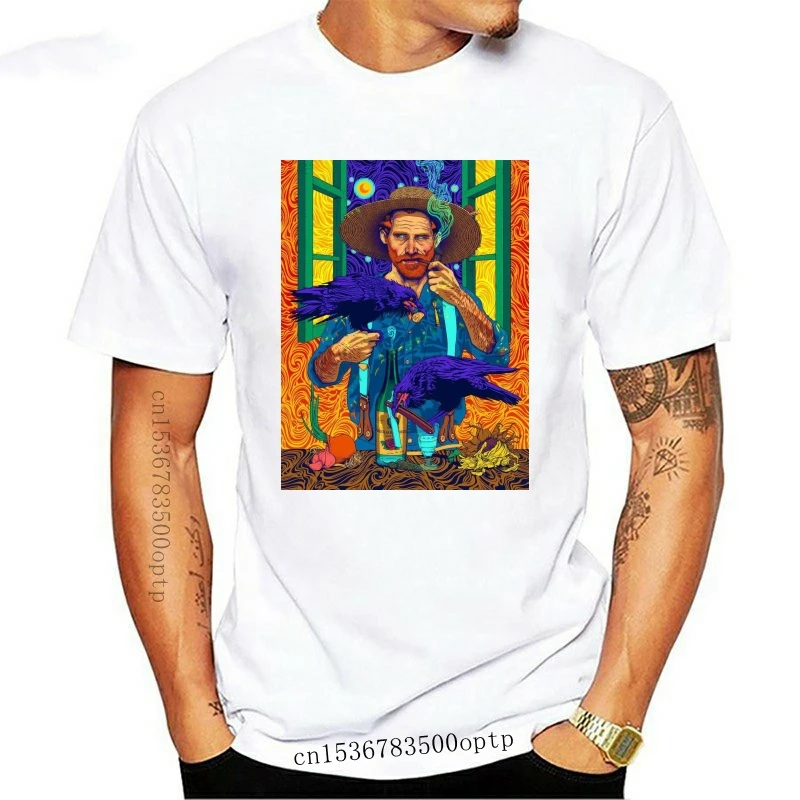 

New Vincent van Gogh T shirt Artwork by rosenfeldtown Cool Casual pride t shirt men Unisex Fashion tshirt free shipping