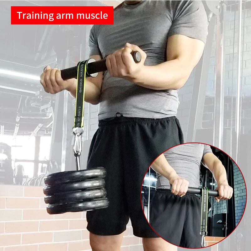 

PG Gym Fitness Forearm Trainer Strengthener Hand Gripper Strength Exerciser Weight Lifting Rope Waist Roller Fitness Equipment