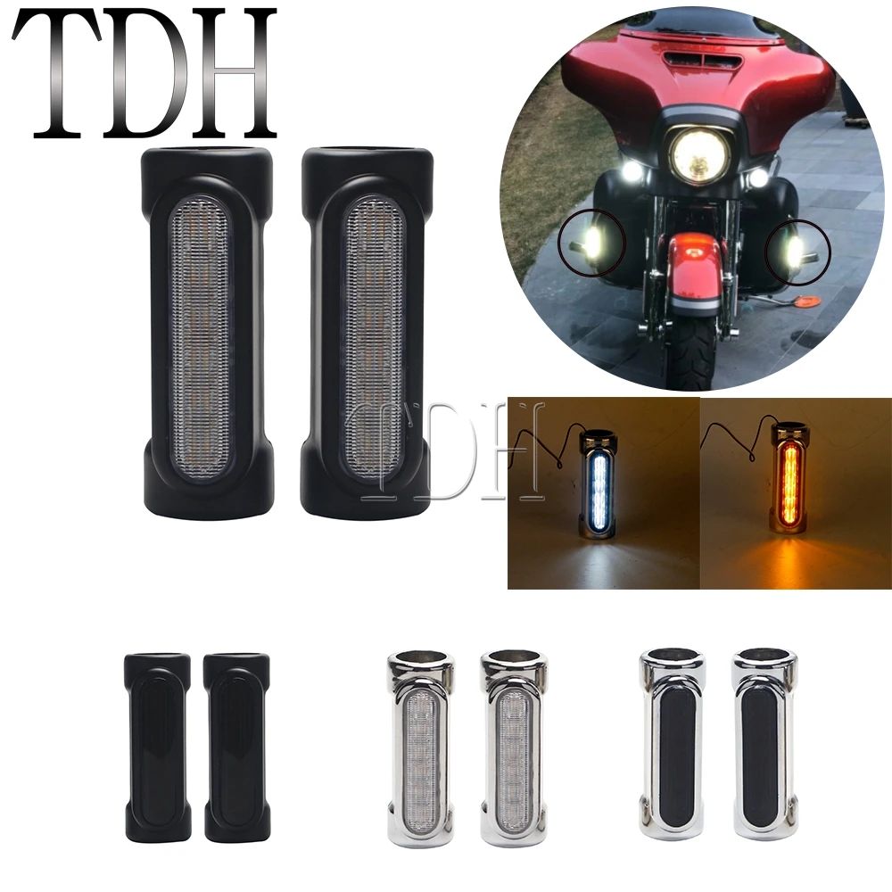 

For Victory Motorcycles 1.25" Crash Bar Turn Signal Light LED Driving Light Engine Guard Light for Harley Dyna Sportster Chrome