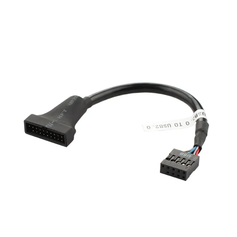 

USB 2.0 9Pin Housing male to Motherboard USB 3.0 20pin Header Female cable 0.1m