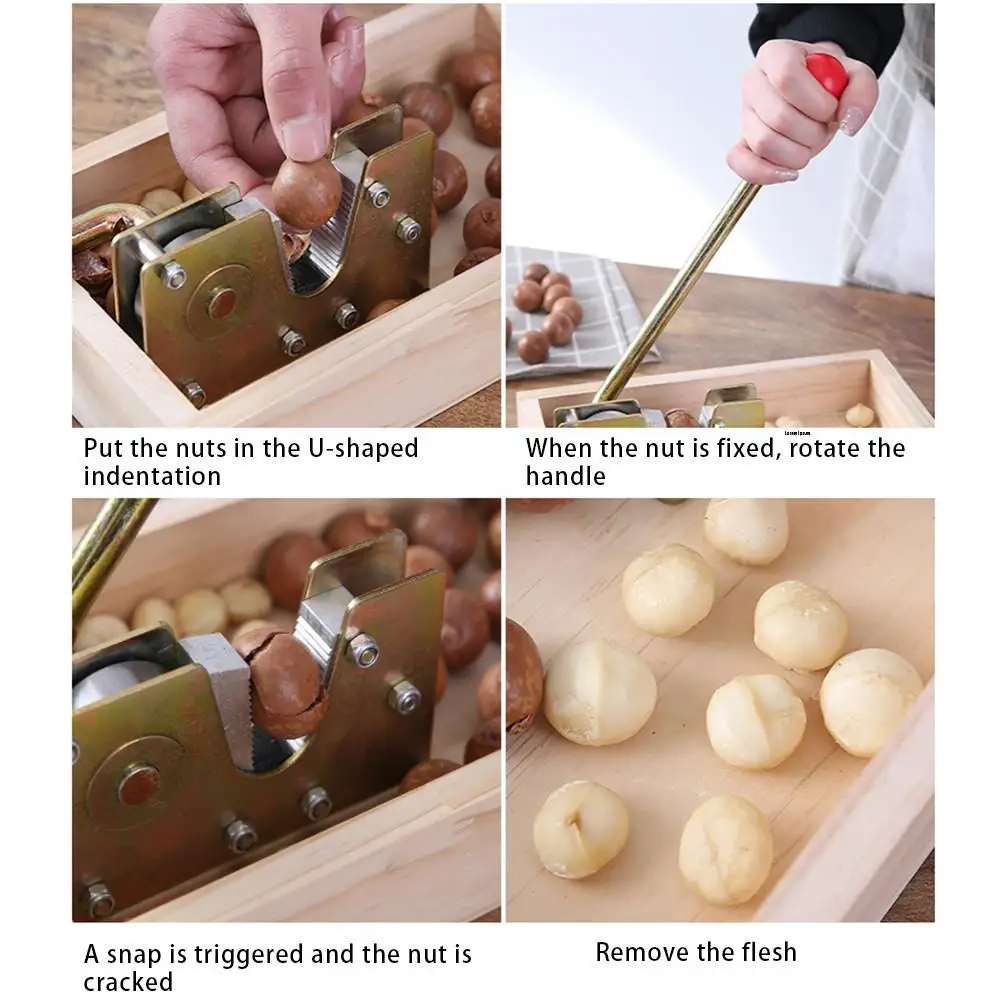 Щипцы для орехов Щелкунчик грецкие орехи Сверхмощный Нож макадамии пилинг