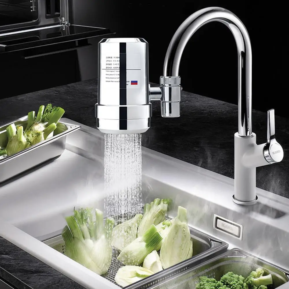 

Water Filter Faucet Filter Water Tap Purifier Charcoal Color Random Durable Sturdy Head Purified Tool