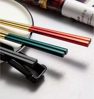chopsticks set tableware 304 stainless steel box gift steak chop